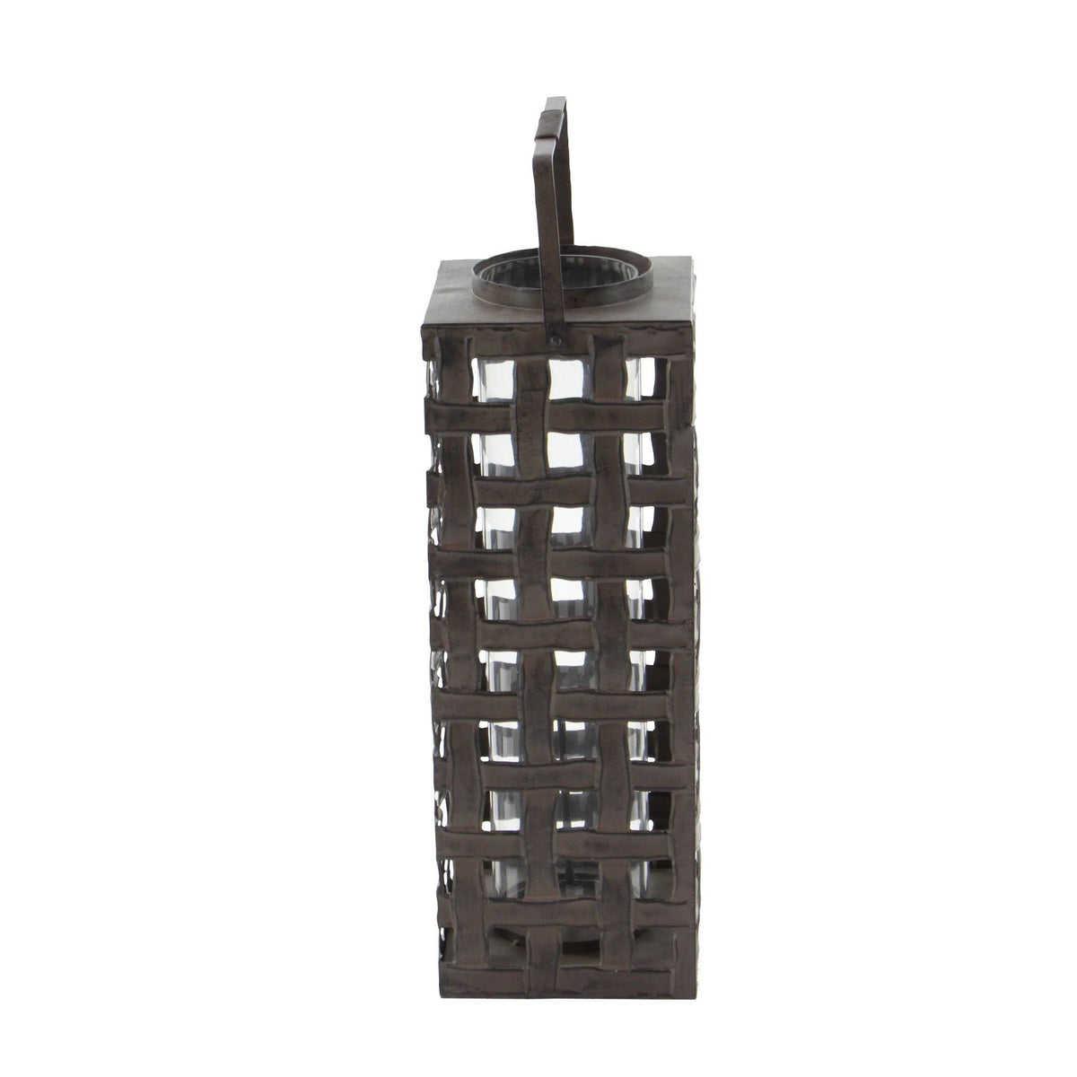 Metal Glass Candle Lantern B80717