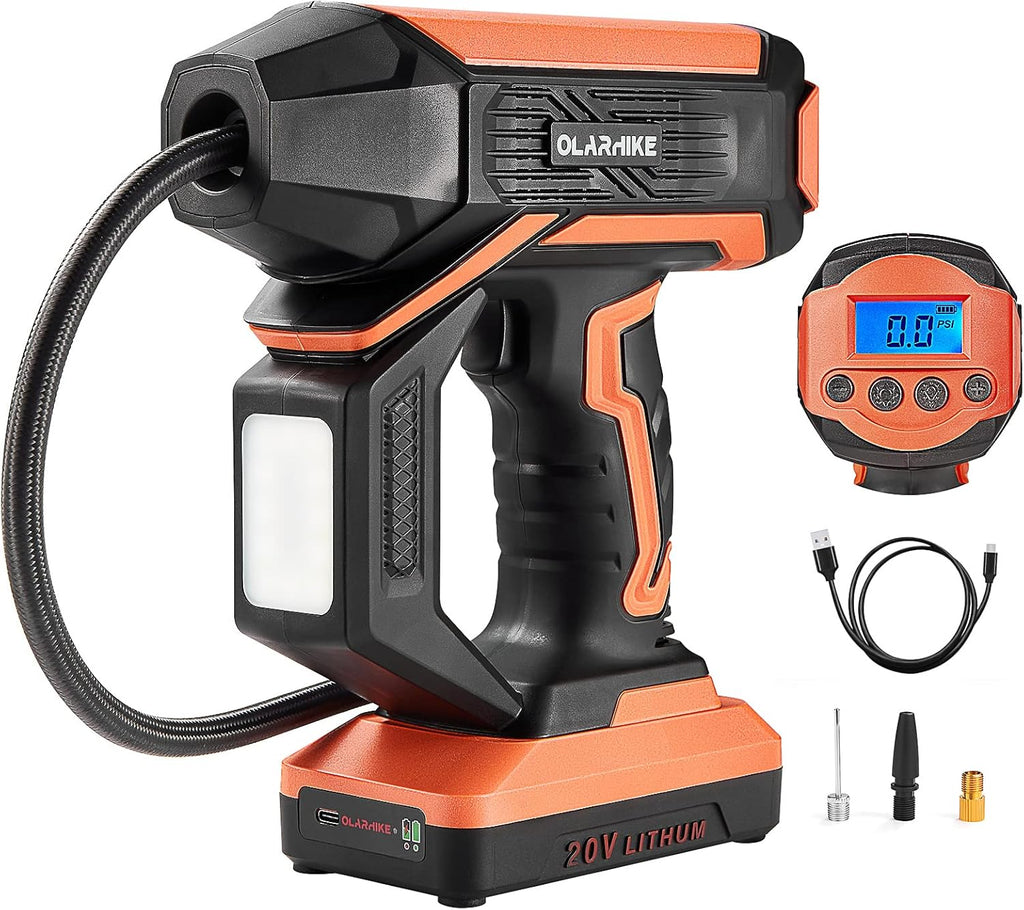 Portable Handheld Cordless Tire Inflator Air Pump with Rechargeable Battery B95333