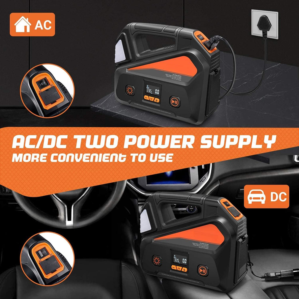 Portable Air Compressor Tire Inflator with Pressure Gauge Q213
