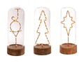 Glass LED Christmas Decoration X692