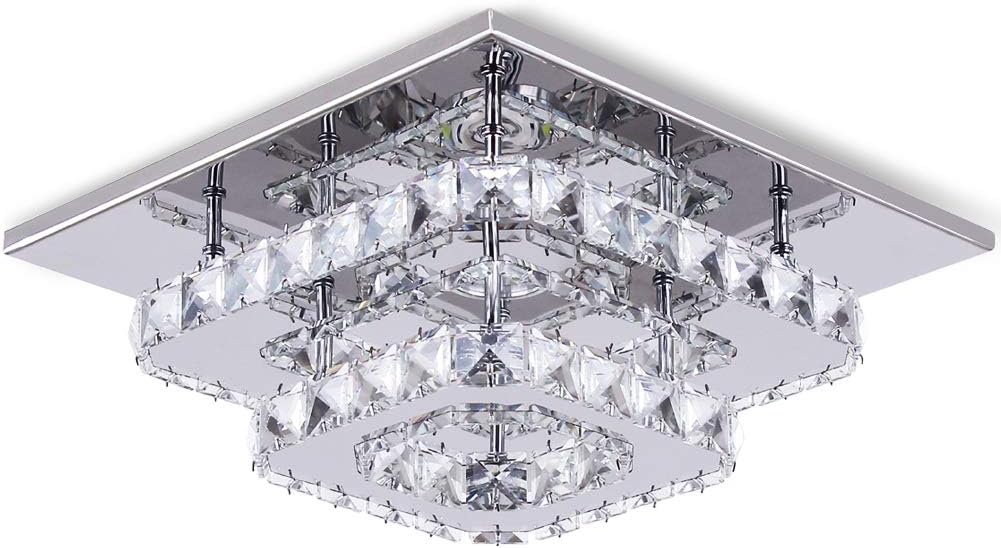 LED Crystal Flush Mount Ceiling Light W8028