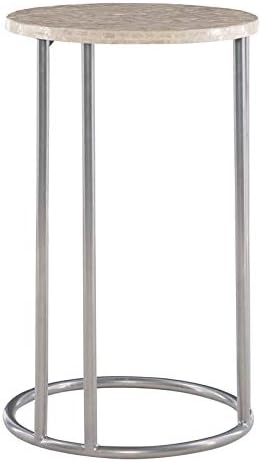 Silver Metal Accent C Table K939