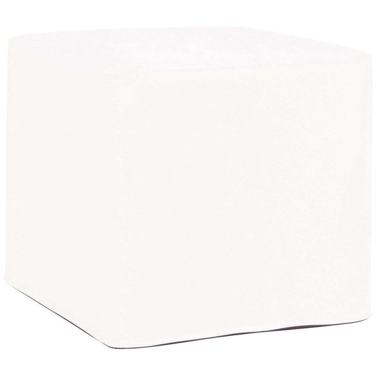 Turquoise No Tip Block Ottoman O4228