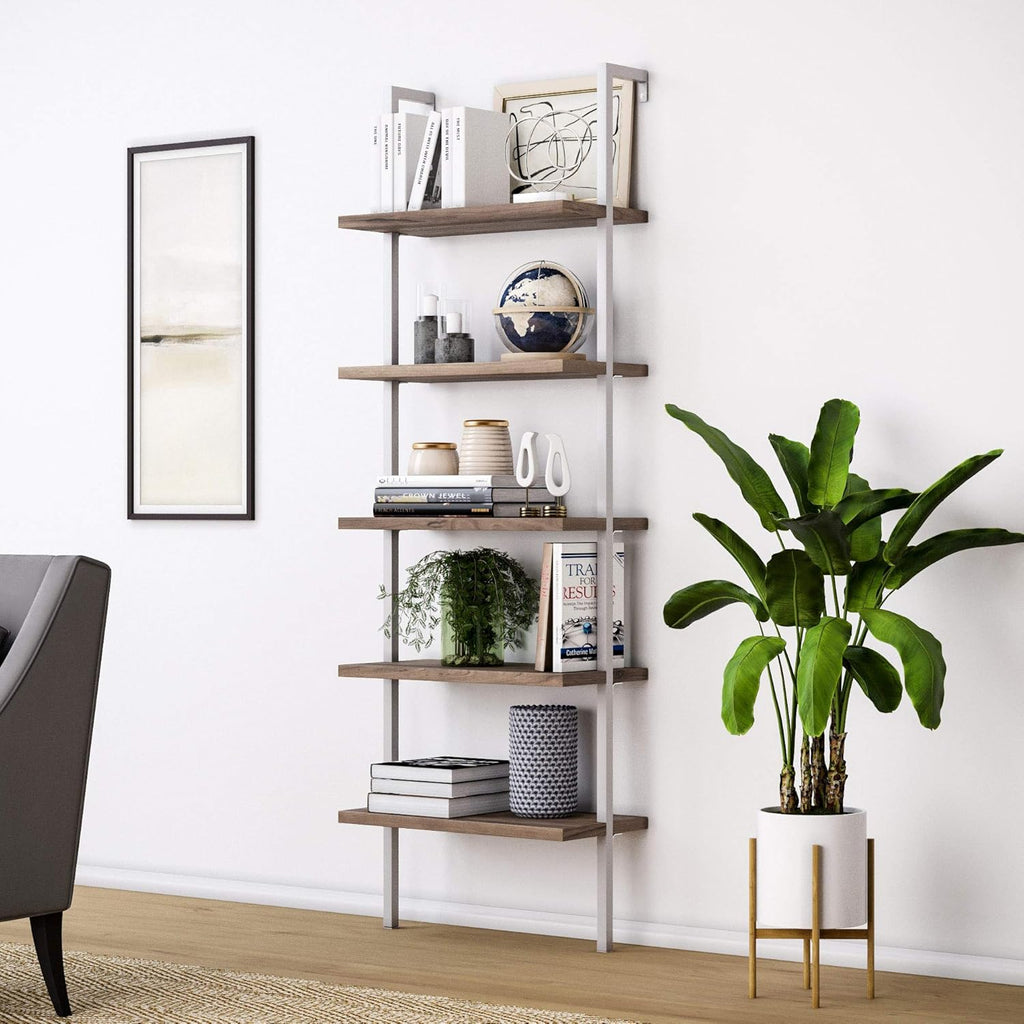 5-Shelf Oak Wood Modern Bookcase G258264