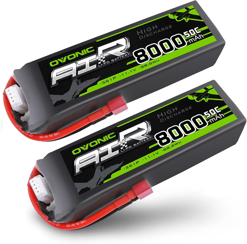 3s 8000mAh 11.1V Lipo Battery 2 Packs Q315