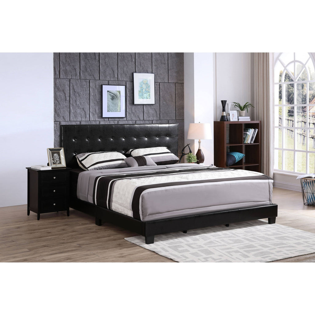 White Full Panel Bed E782