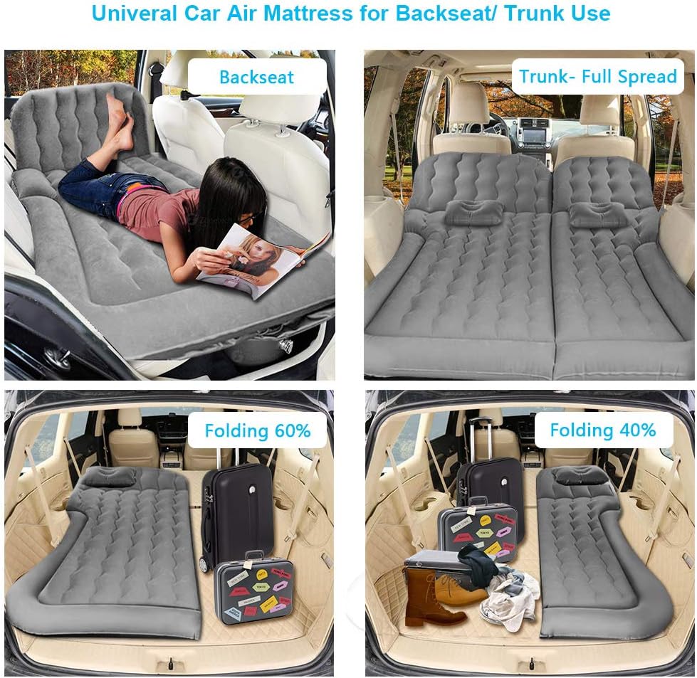 Inflatable Car Air Mattress with Pump O6229