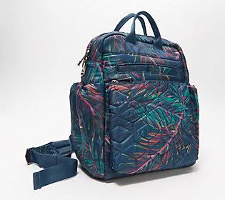 Quilted Mini Backpack with Top Handles D542