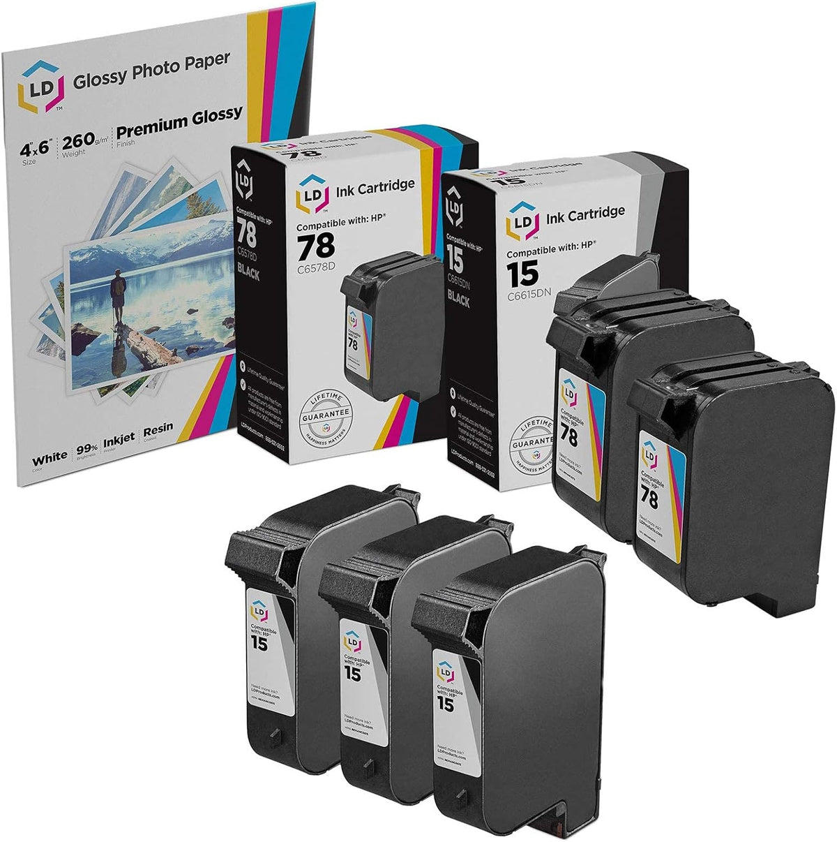 Remanufactured Ink Cartridge 5-Pack Q6551