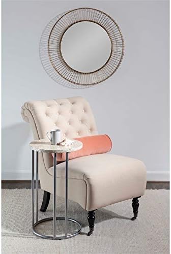 Silver Metal Accent C Table K939