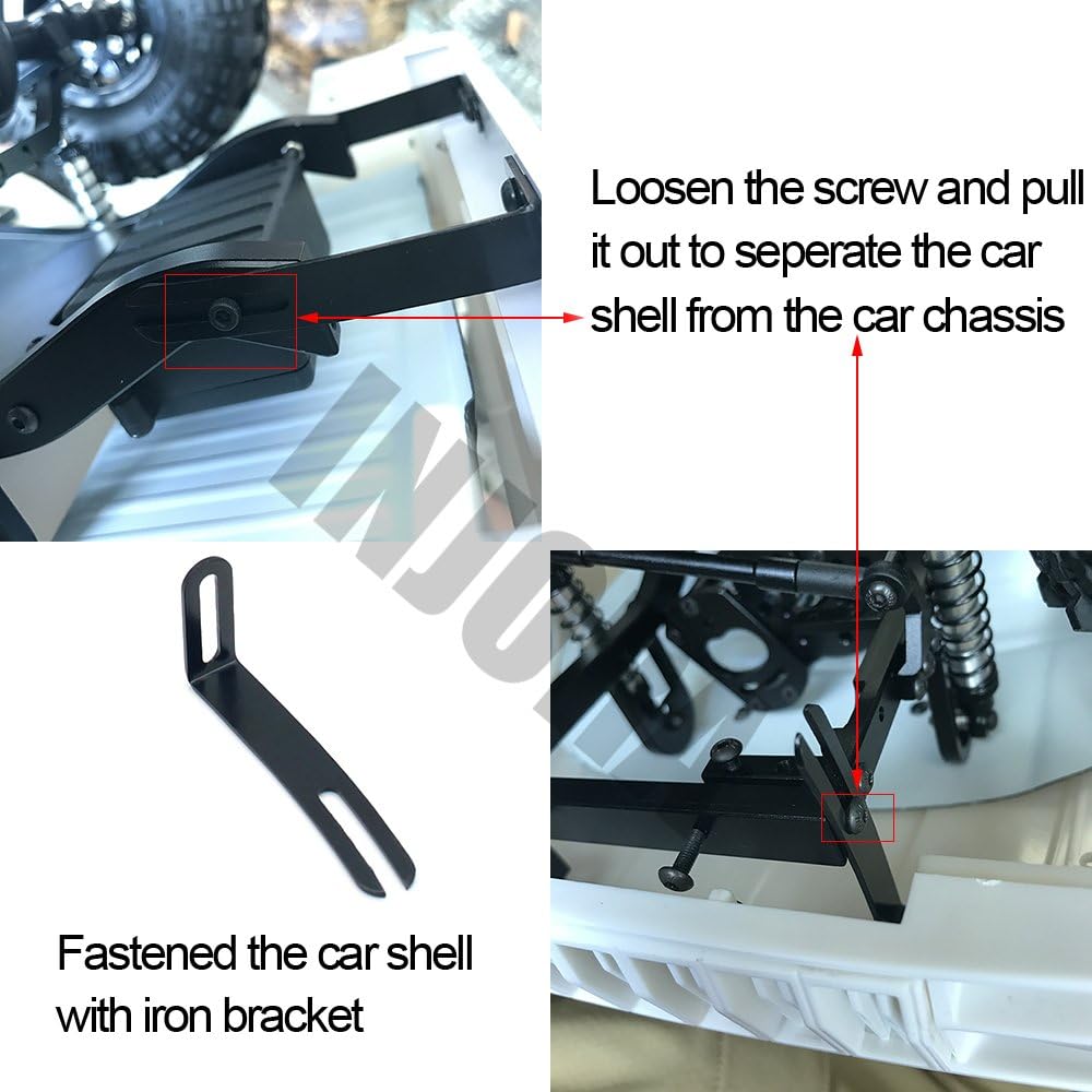 Hard Plastic 12.3 Inch Wheelbase Body Car Shell for 1/10 RC Crawler U7572