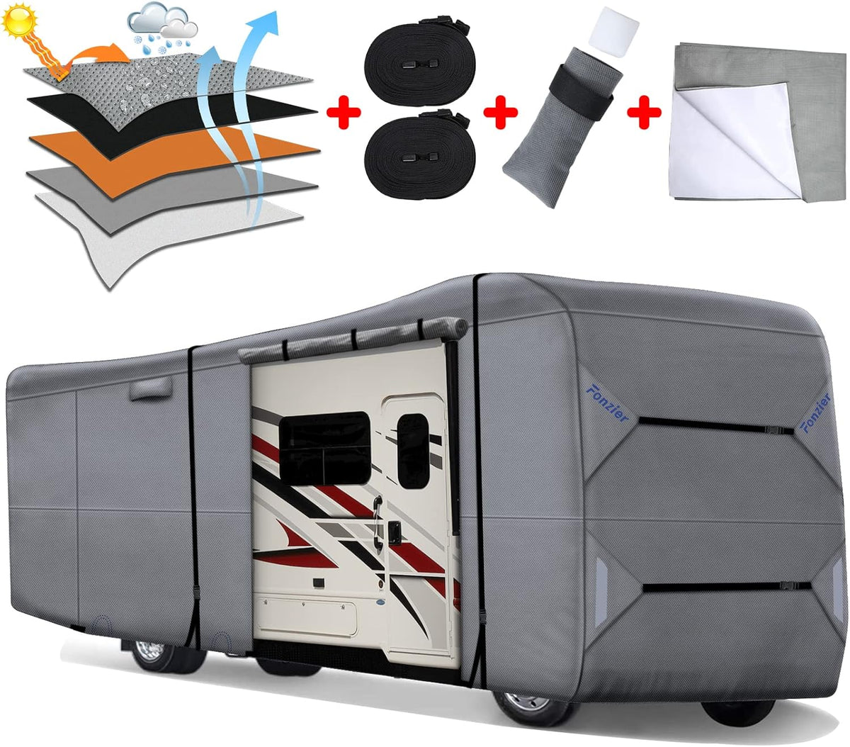 Heavy Duty RV Cover for 31'-34' Motorhome W594
