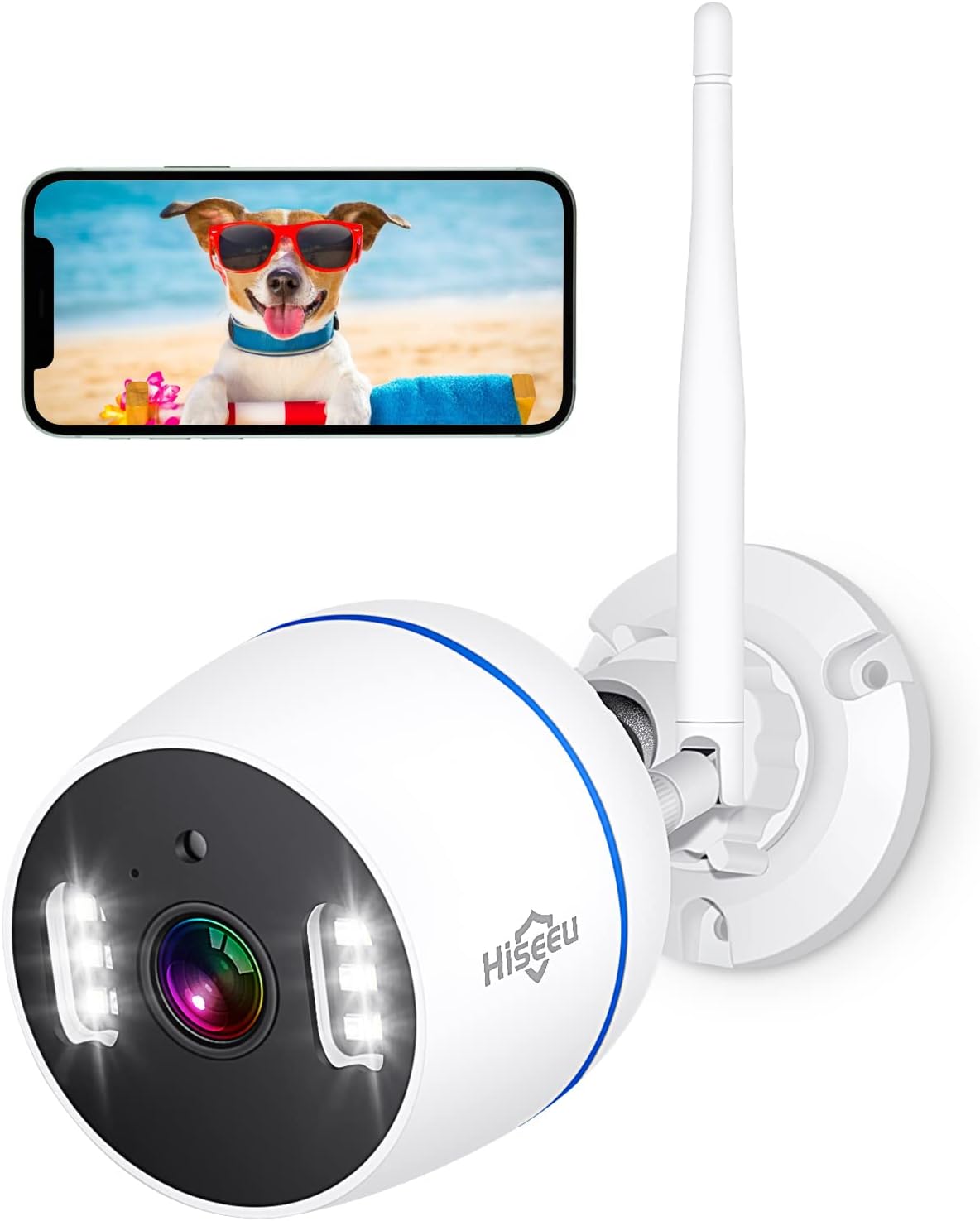 2K Outdoor Security Camera Bullet, 3MP IP66 Waterproof J5485