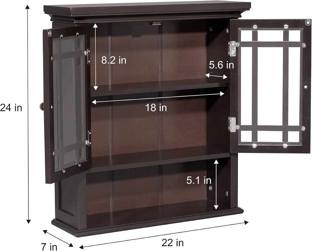 Wall Cabinet with 2-Door and Shelf B217