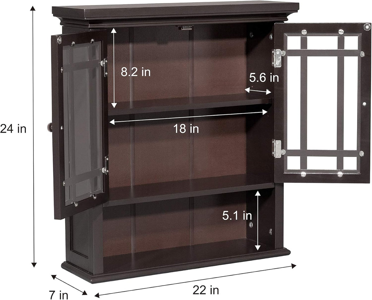 Wall Cabinet with 2-Door and Shelf B217