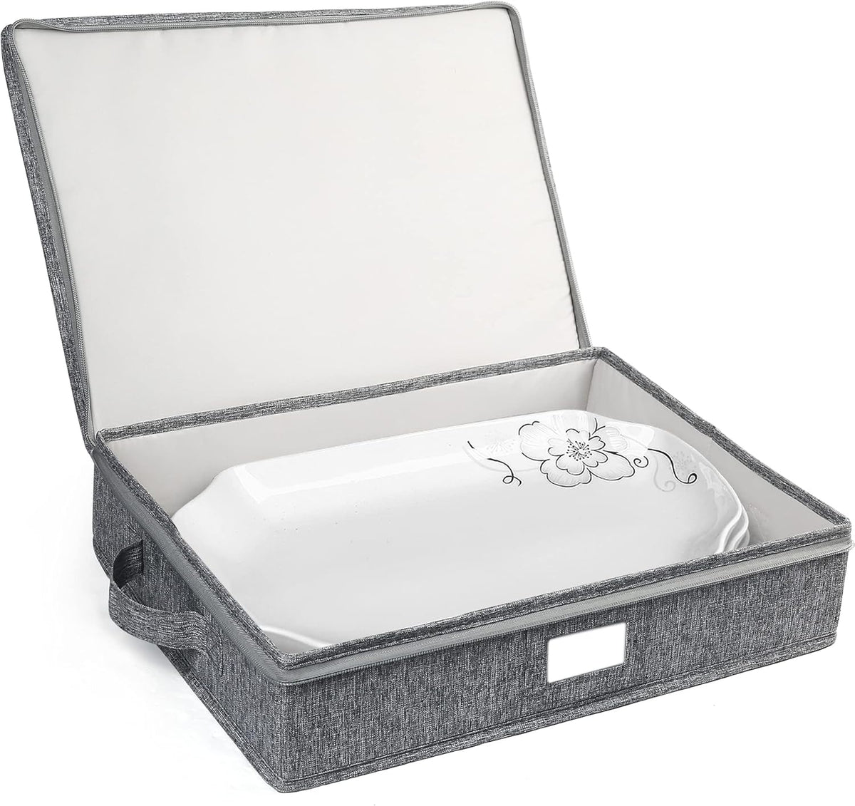 Hard Shell China Storage Container 17x13x3.5 in H14435