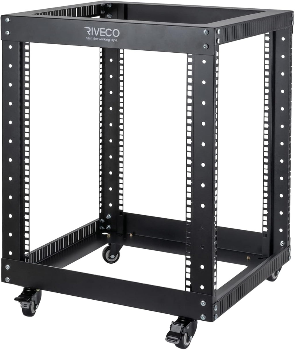 12U Open Frame Server Rack with Casters S3346
