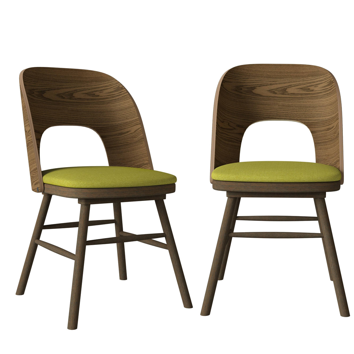 Kiwi Green Armless Side Chair Set of 2 V380