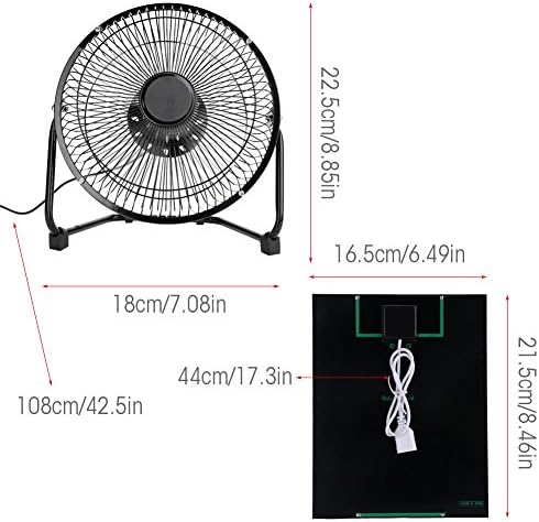 Solar Powered Portable Fan N41321