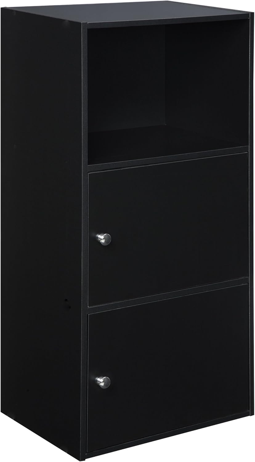Black 2 Door Cabinet C618