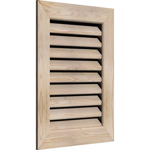 Unfinished Smooth Pine Gable Vent Q1731