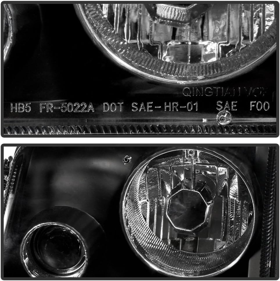 Black Headlights + Corner Signal Lamps with Fog Lights X51737