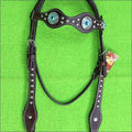 American Leather Turquoise Western Headstall Horse Bridle M958365