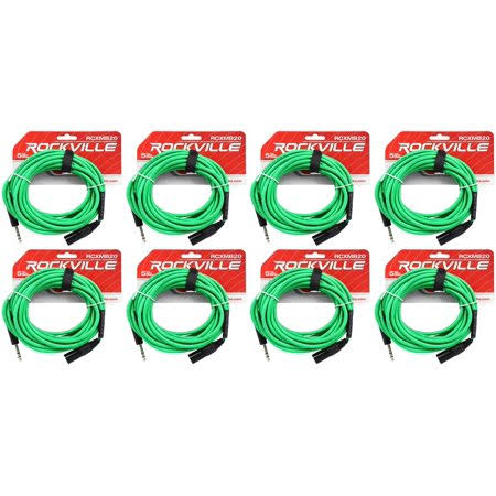 Green XLR to 1/4 TRS Balanced Cables Z329426