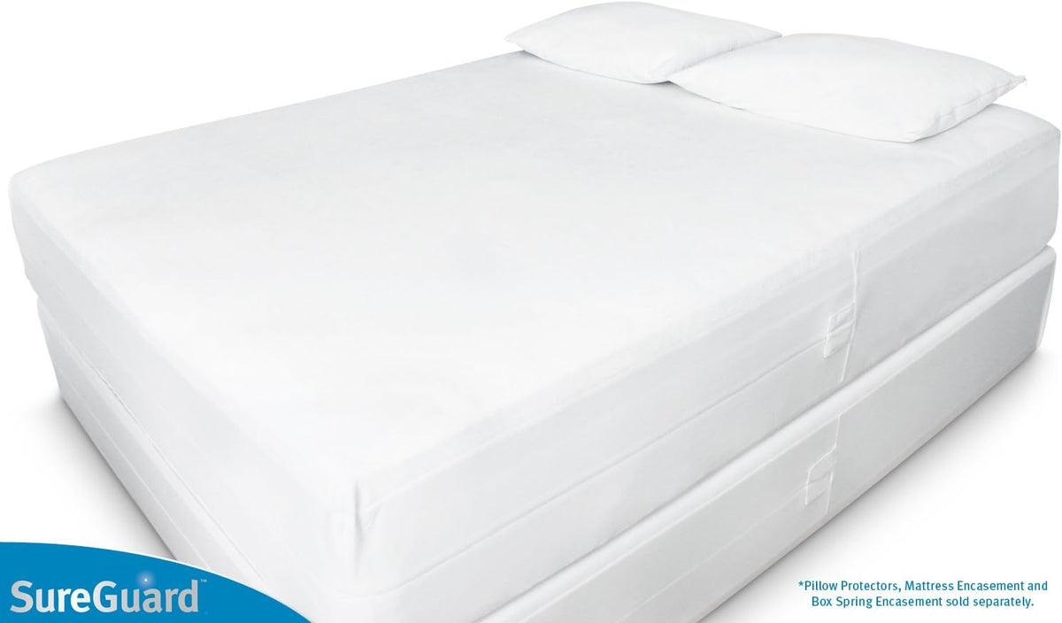 Queen Size Waterproof Zippered Six-Sided Box Spring Encasement F3402