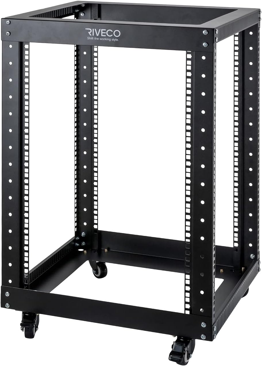12U Open Frame Server Rack with Casters S3346