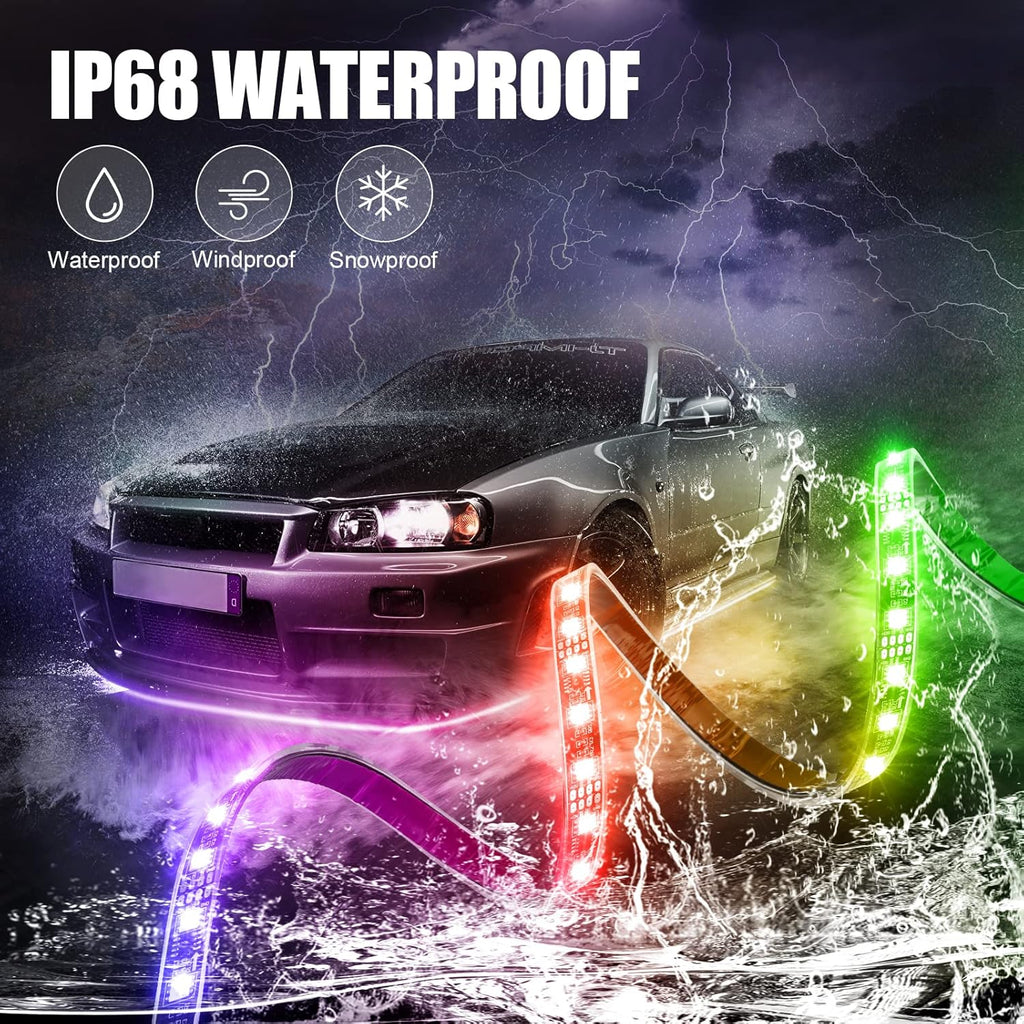 Car Underglow Lights LED Underbody Light Kit Pack of 2 M3119