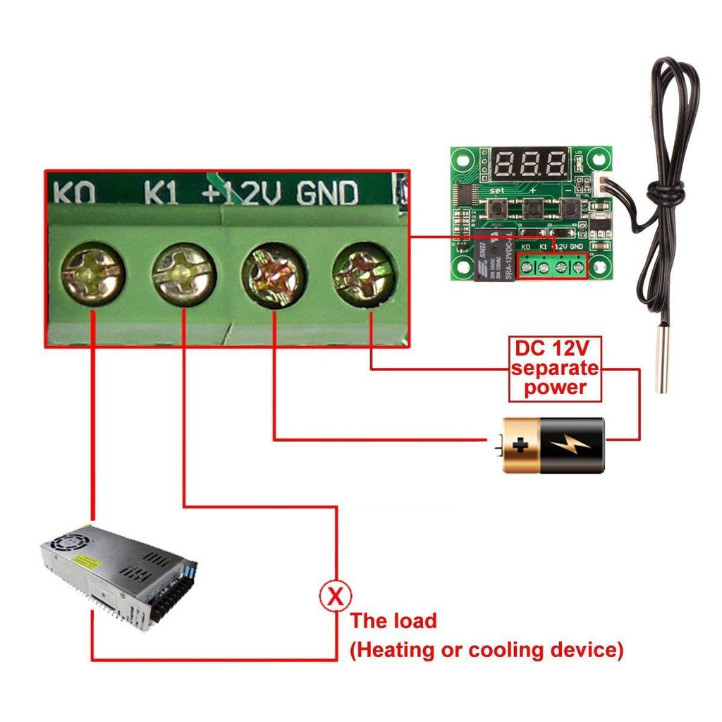 W1209 Digital Temperature Controller Module 3Pack with Case I5335