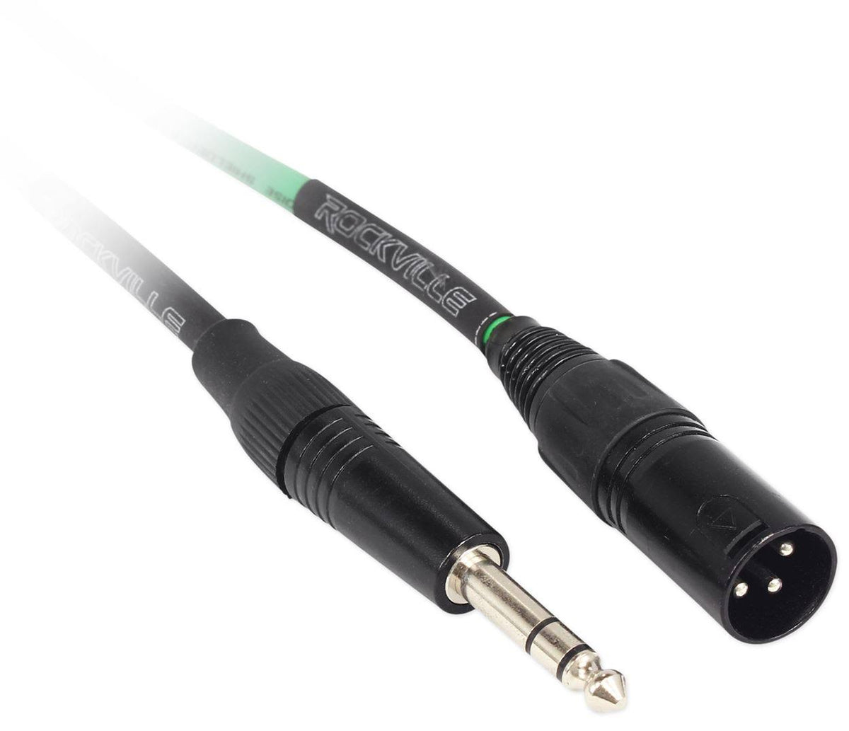 Green XLR to 1/4 TRS Balanced Cables Z329426