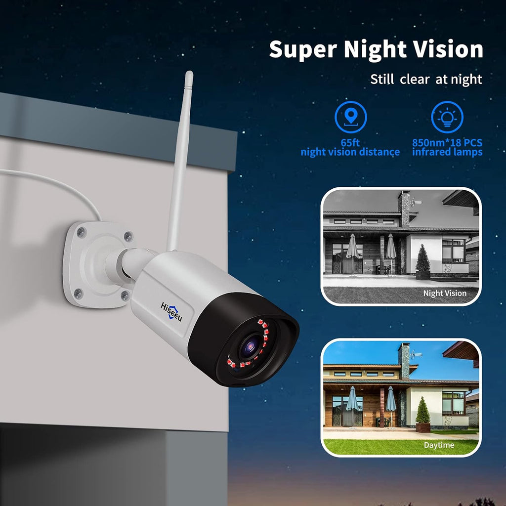 2K Outdoor Security Camera Bullet, 3MP IP66 Waterproof J5485