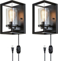 Black 2 Pack Wall Sconce Light Fixture R406192
