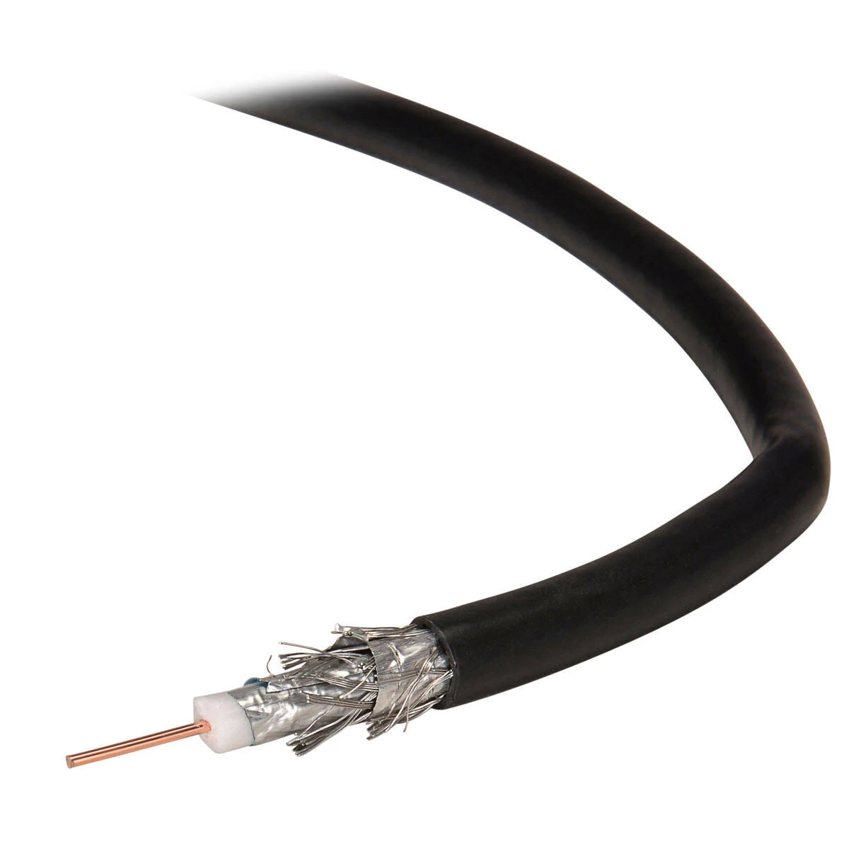 RG-6/U Quad Shield Coaxial Cable 18 AWG 75 Ohm 1000 ft D2040