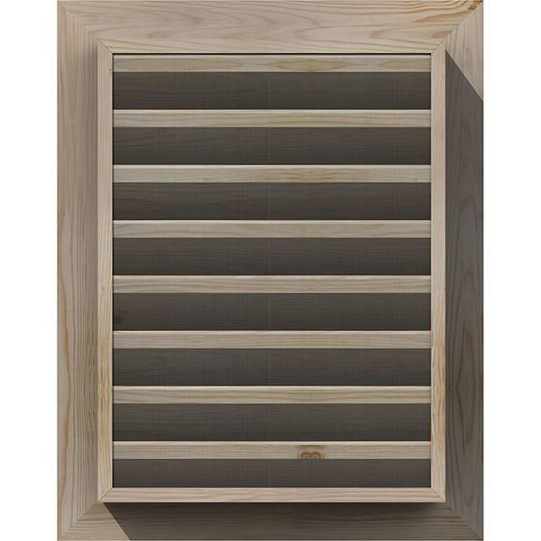 Unfinished Smooth Pine Gable Vent Q1731