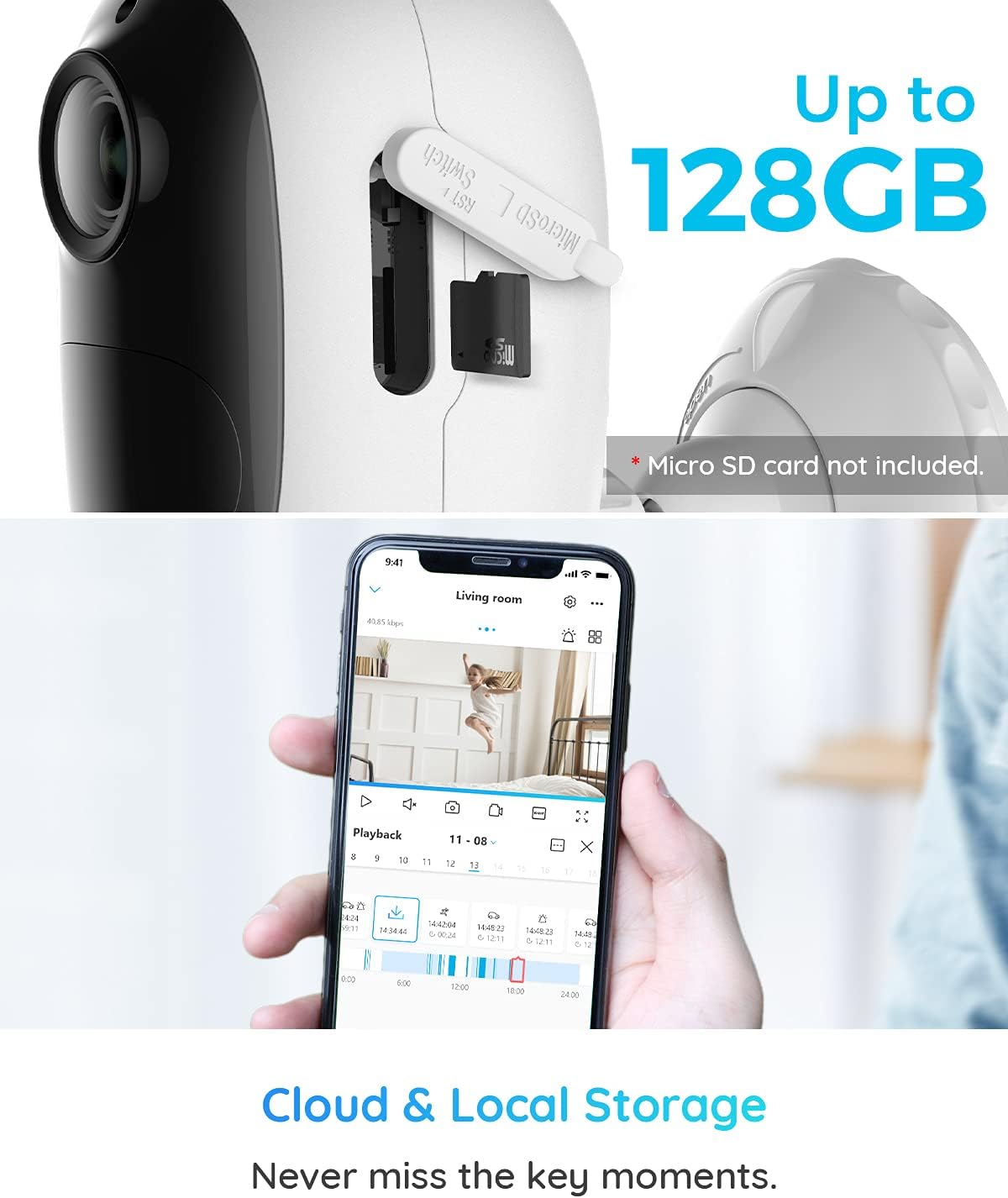 Wireless Solar Powered 1080P HD Security Camera J968