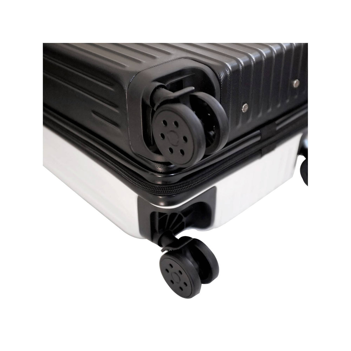 White Carry on Suitcase J48757