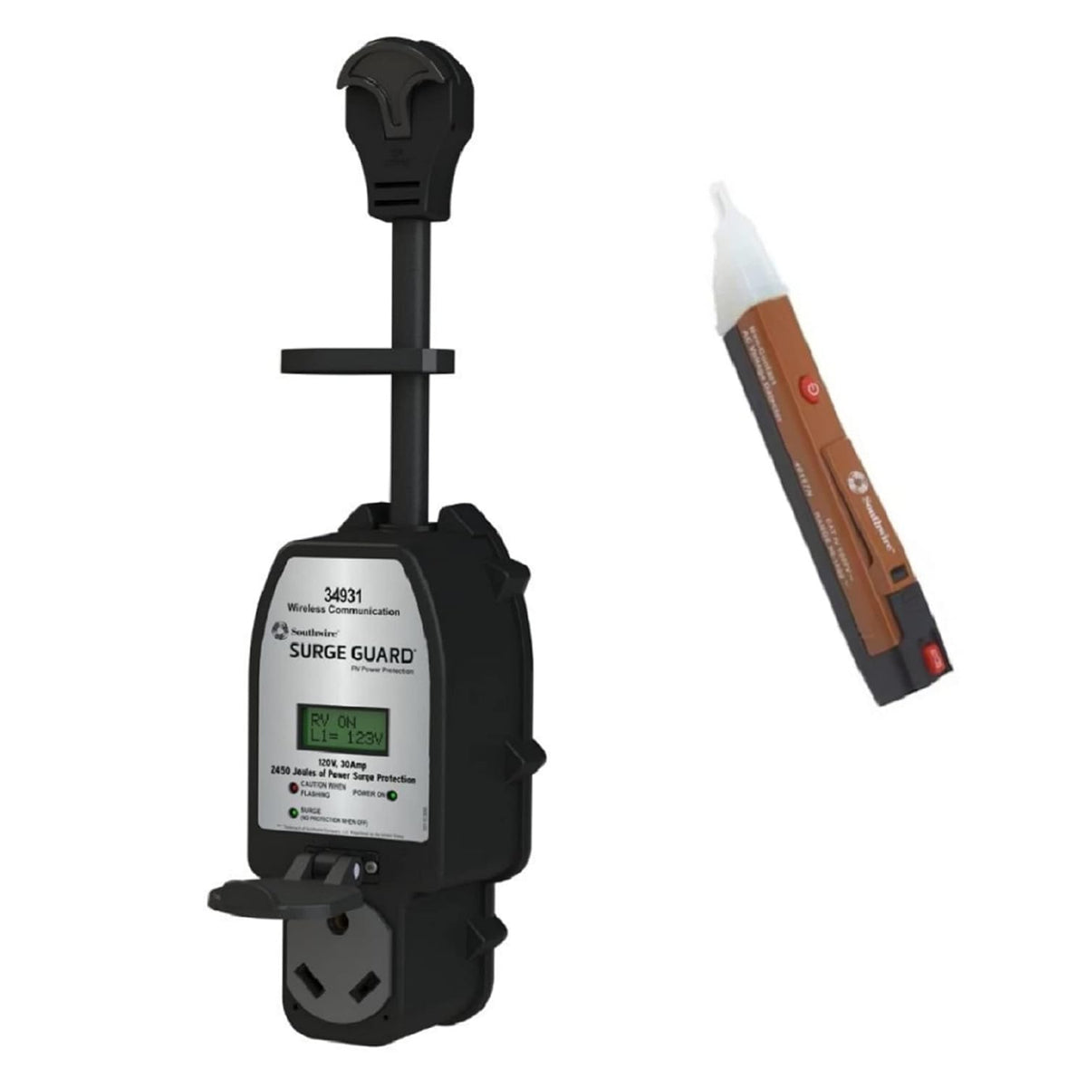 30 Amp RV Surge Protector with LCD Display J7327