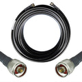 50-ohm N-Male to N-Male Black Coax Cable 60ft S151