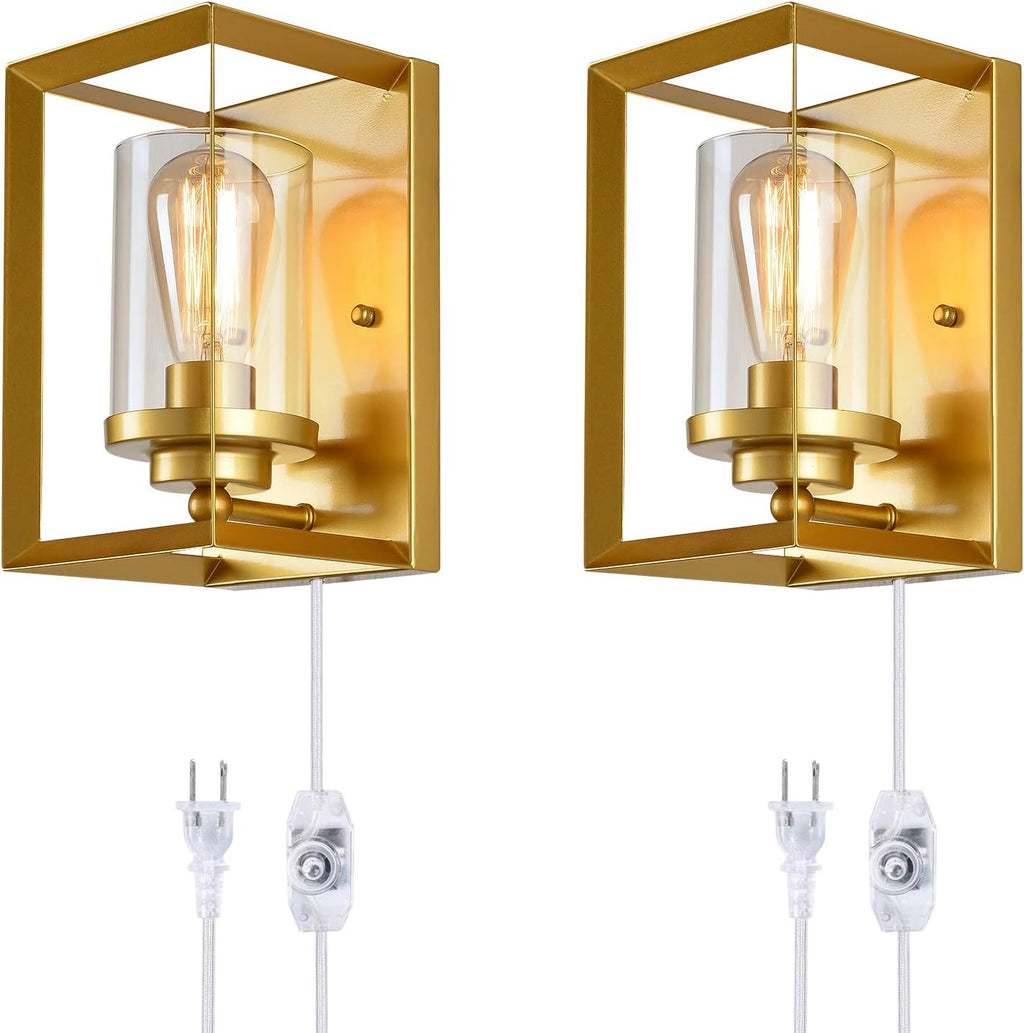 Black 2 Pack Wall Sconce Light Fixture R406192