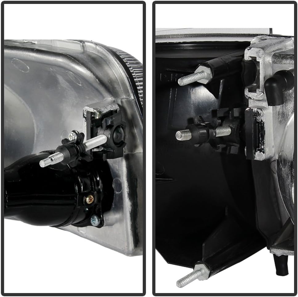 Black Headlights + Corner Signal Lamps with Fog Lights X51737