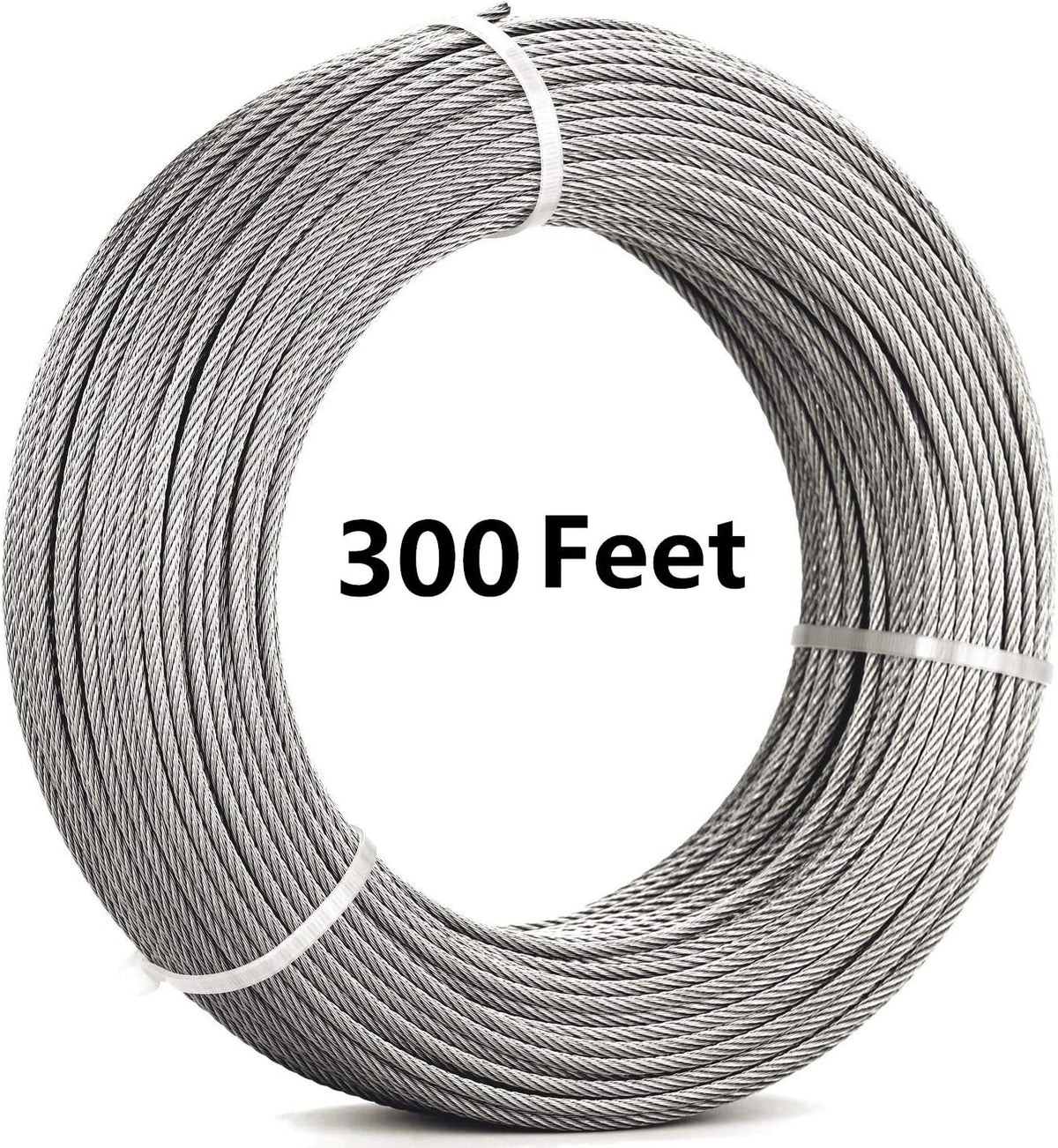 1/8 Stainless Steel Aircraft Wire Rope 7x7 300Feet T316 Marine Grade X49832