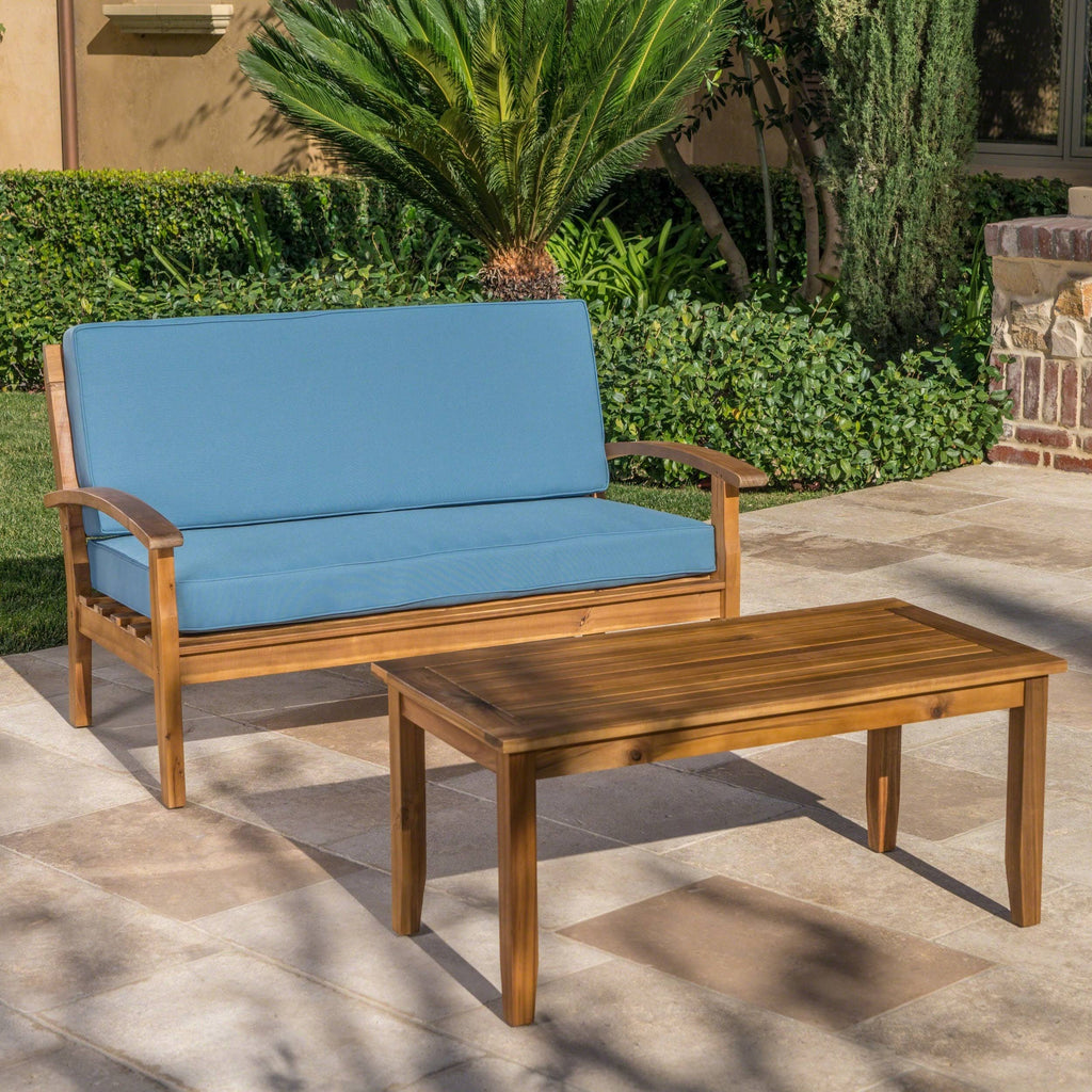 Acacia Loveseat and Coffee Table Set W1413
