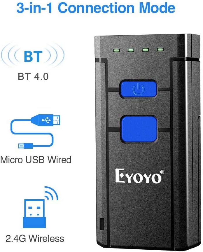 Portable 1D Wireless Bluetooth Barcode Scanner Q154506