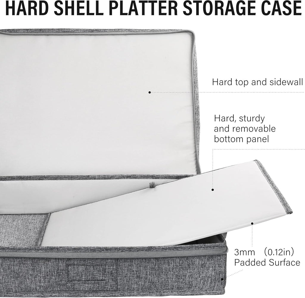 Hard Shell China Storage Container 17x13x3.5 in H14435