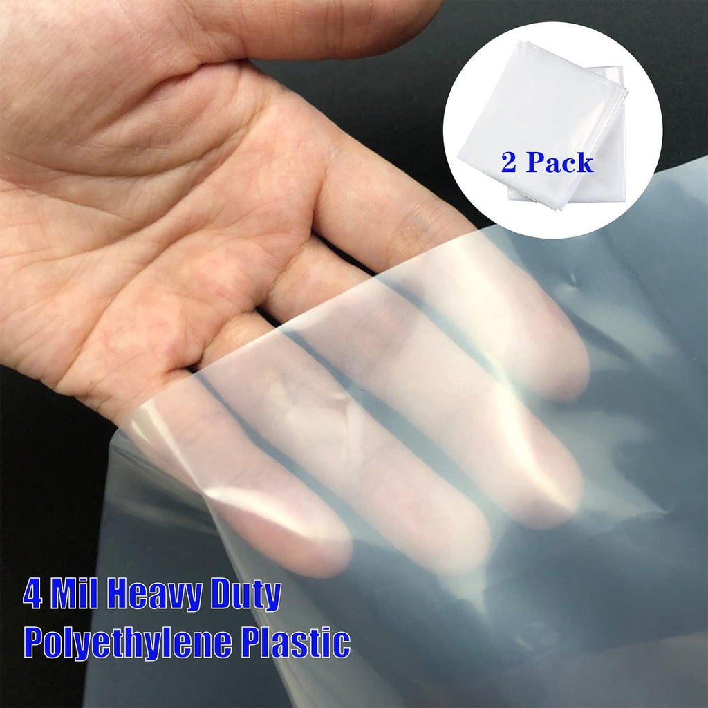2 Packs Queen or California King Mattress Bag 4 mil Polyethylene Y466621