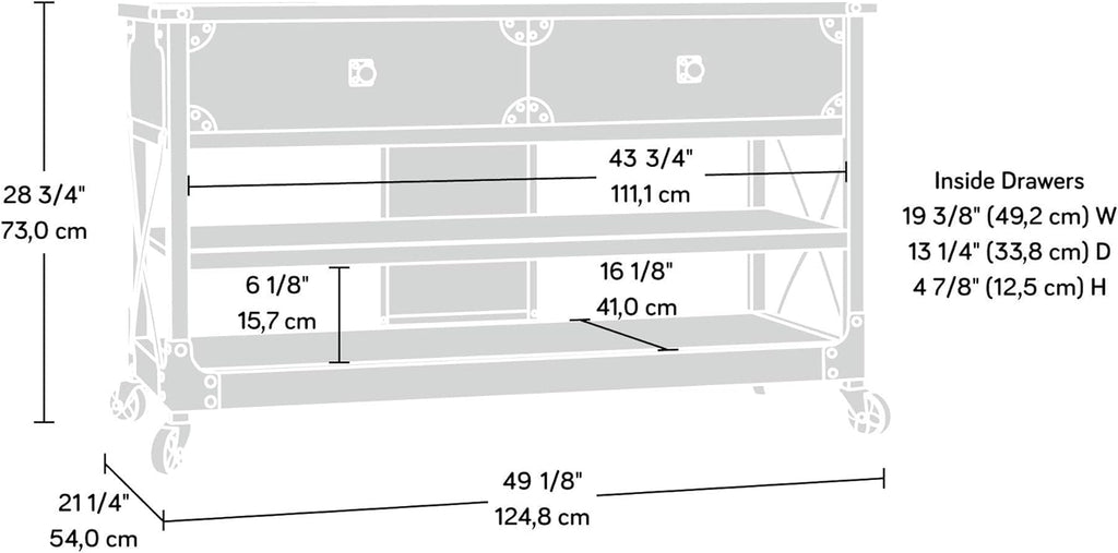 Carbon Oak Finish TV Stand D3250