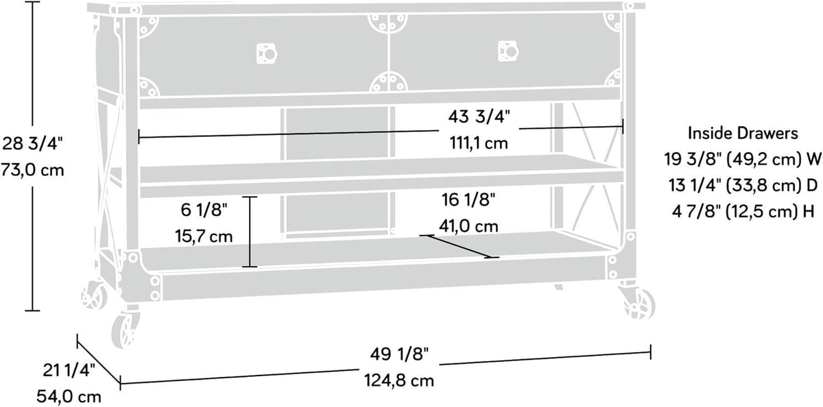 Carbon Oak Finish TV Stand D3250